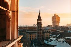 Golden hour in Milan