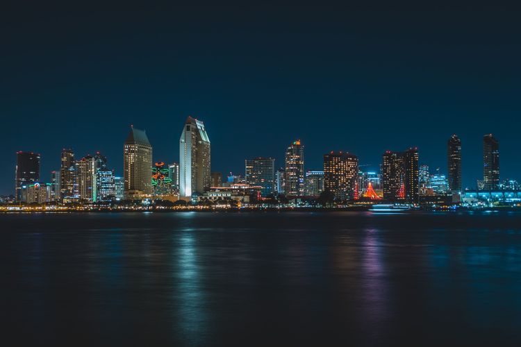 San Diego at night photo by Lucas Davies