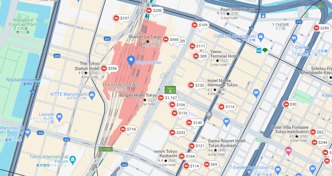 Tokyo Station Area Hotels.PNG