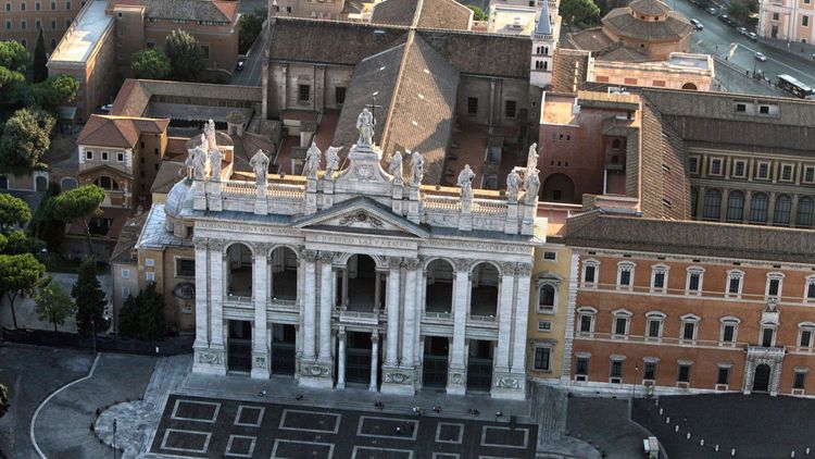 The Basilica of San Giovanni Aerial view