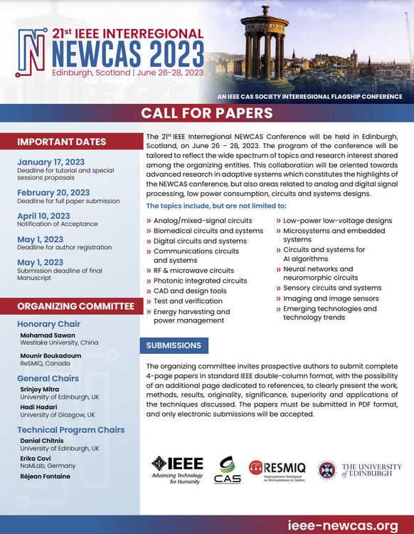 IEEE NEWCAS 2023 Home