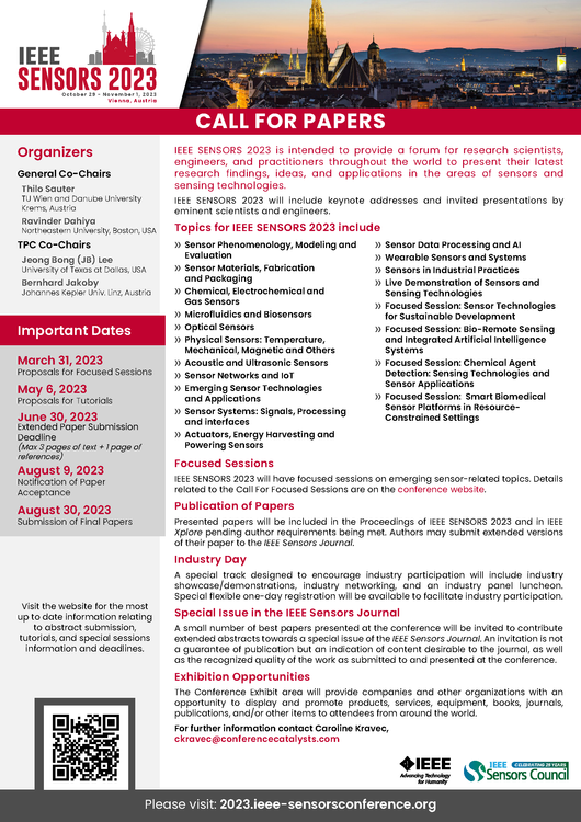 IEEE SENSORS 2023 Home