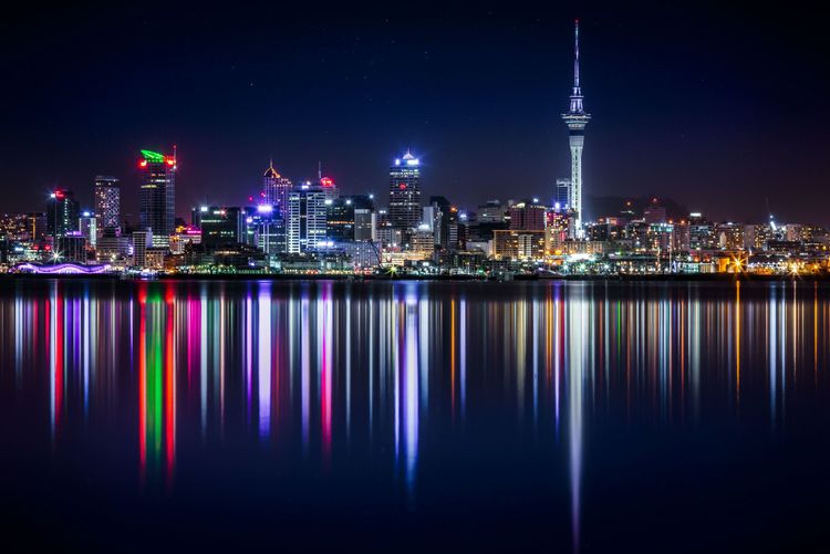 Auckland Skyline at Night